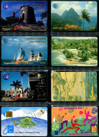 Caraibes - Lot De 8 Cartes Téléphoniques - Canada