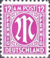 Allemagne Zone Anglo-Américaine Poste N** Yv: 8B Mi:15 M - Andere & Zonder Classificatie