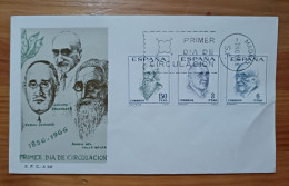 ESPAÑA PERSONAJES 1966 FDC/SPD MNH - FDC