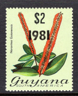 Guyana 1981 Date Overprint - $2 Flower HM (SG 793) - Guyana (1966-...)