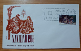 ESPAÑA NAVIDAD 1966 FDC/SPD MNH - FDC