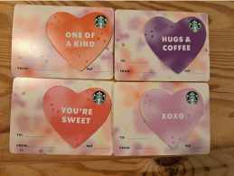 Starbucks Gift Card Set Hungary 2023 Valentine's Day - Gift Cards