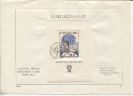 Tschechoslowakei # Block 25 Ersttagsblatt Briefmarkenausstellung BRNO 1968 - Storia Postale