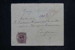 GRECE - Enveloppe  Pour Une Comtesse à Corfou En 1902 -  L 150994 - Storia Postale