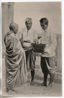 Carte Postale Ancienne Thaïlande - Bangkok. Siamese Priest Begging In Bangkok Street - Thaïlande