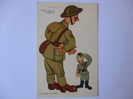 Cpa...militaria...soldat Anglais A Adolf Hitler...tu L'auras Ta Fessée...won't You Get A Spanking...illustrateur Cass... - Guerra 1939-45