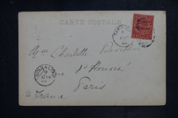 MAROC ANGLAIS - Carte Postale De Tanger Pour Paris En 1904 Via Gibraltar-  L 150997 - Postämter In Marokko/Tanger (...-1958)