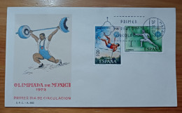 ESPAÑA DEPORTES 1972 FDC/SPD MNH - FDC