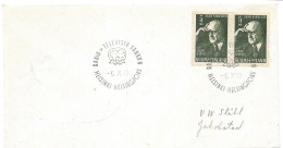 Finland   1956 Cover   With Composer  Jean Sibelius's 80th Birthday, Mi 319 Cancelled Radio Jo Televisio Täntään 6.10.56 - Cartas & Documentos