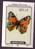 Nestlé - 73B - Papillons, Butterflies - 1 - Vanessa, Paon De Jour - Nestlé