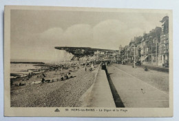 CPA  MERS LES BAINS "La Digue Et La Plage" - Mers Les Bains