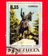 VENEZUELA - Usato - 1969 - Simon Bolívar In Spagna - Monumento A Madrid - 0.35 - Venezuela