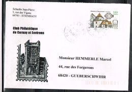 ST-L92 - FRANCE N° 3336 Abbatiale D'Ottmarsheim Sur Lettre - Storia Postale