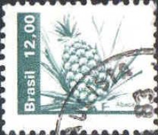 Brésil Poste Obl Yv:1493 Mi:1843 Ananas (Beau Cachet Rond) (Thème) - Obst & Früchte