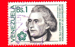 VENEZUELA - Usato - 1976 - Indipendenza Degli Stati Uniti - Presidenti - Thomas Jefferson (1743-1826) - 1 - Venezuela