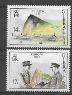 Gibraltar 1982.  Europa Mi 451-52  (**) - Gibraltar