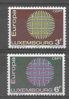 Luxembourg 1970.  Europa Mi 807-08  (**) - 1970