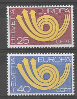 Suiza 1973.  Europa Mi 994-95  (**) - 1973