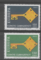 Turquia 1968.  Europa Mi 2095-96  (**) - 1968