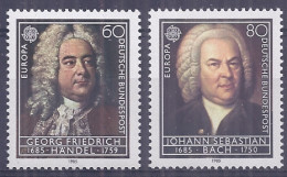 Germany 1985. Musica M=1248-49 Y=1080-81  (**) - Unused Stamps