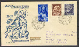 Ajedrez - Chess España Spain 1962 FDC  - Santa Teresa - Scacchi