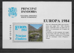Andorra - 1984 - Vegueria Episcopal Europa - Episcopale Vignetten