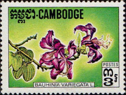 Cambodge Poste N* Yv: 265 Mi:303 Bauhinia Variegata L. (Trace De Charnière) - Camboya