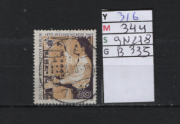 P. FIXE Obl 316 YT 344 MIC 9N278 SCO B335 GIB Technicien Asiatique 1969 *Berlin* 75/02 - Gebruikt