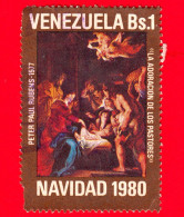 VENEZUELA - Usato - 1980 - Natale - Natività Di Peter Paul Rubens 1577 - 1 - Venezuela