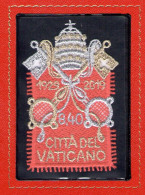 2019 Vaticano - Francobollo Da Euro 8.40 In Stoffa 90. Fondazione 1929-2019 MNH** - Altri & Non Classificati
