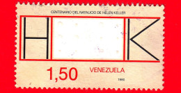 VENEZUELA - Usato - 1981 - Braille (sistema Di Scrittura) - Le Iniziali Di Helen Keller - 1.50 - Venezuela