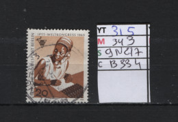 P. FIXE Obl 315 YT 342 MIC 9N277 SCO B334 GIB Standardiste Noire1969 *Berlin* 75/02 - Gebruikt