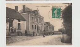 23 - SAINT SEBASTIEN - CLICHE RARE - Mairie Et école Animé Bon état - Autres & Non Classés