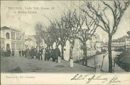 VICENZA - VIALE VITT. EMANUELE II E MUSEO CIVICO - EDIZIONE VESCOVI - SPEDITA - 1900s (20518) - Vicenza