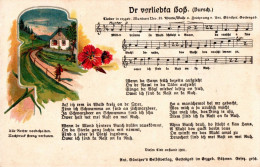 7002 - Dr Verliebta Boß - Anton Günther Liedkarte - Volkslied Erzgebirge - Music