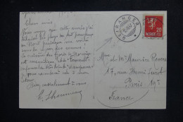 NORVÈGE - Oblitération De Geiranger Sur Carte Postale Pour La France En 1937  - L 151005 - Brieven En Documenten