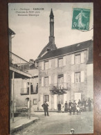 Cpa 24 Dordogne, CARLUX, Cheminée Du XVIII è Siècle, Rue Animée (Monument Historique), éd PDS, écrite - Other & Unclassified