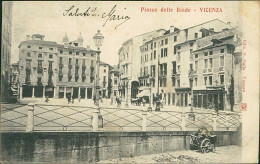 VICENZA - PIAZZA DELLE BIADE - EDIT GALLA - SPEDITA - 1900s (20520) - Vicenza