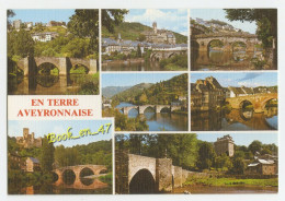 {87304} 12 Aveyron , Les Plus Beaux Ponts , Multivues ; Rodez , Estaing , Entraygues , Espalion , Belcastel , Montrozier - Other & Unclassified