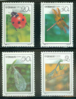 CHINA STAMPS 1992, SET OF 4, INSECTS, FAUNA, MNH - Ungebraucht