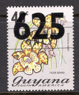 Guyana 1981 Surcharges - 625c On 40c Flower HM (SG 839) - Guyane (1966-...)