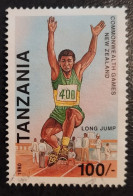 Tanzania Tansania - 1990 - Commonwealth Games, Long Jump / ATHLETICS ATHLETIEK ATHLETIK ATHLÉTISME ATLETICA - Used - Atletiek