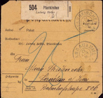 604023 | Paketkarte Mit Nachporto, Nr. Zettel Mit Eindruck Der Firma Ludwig Heller  | Pfarrkirchen (W - 8340), -, - - Covers