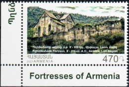 Armenia 2021 "Armenian History. Fortresses Of Armenia. Akhtala Fortress" 1v Quality:100% - Armenien