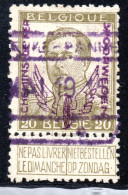 2820, BELGIUM 1915 PARCEL POST 20 C. YT 50b SIGNED(2) - Used