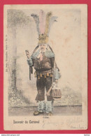 Binche- Souvenir Du Carnaval ... Gille Antique Colorisé  - 1903  ( Voir Verso  ) - Binche