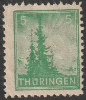 Alli.Besetzung > SBZ- 1945, Mi. Nr. 94 A Y By, Freimarke: 5 Pfg. Tannen Im Thüringer Wald  **/MNH - Neufs