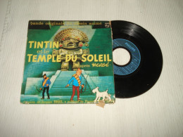 B14 / BO Film -Tintin  Temple Du Soleil - 7" EP - 437.483 BE  - Fr 1969  VG-/G - Ediciones De Colección