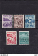 Nederlandse Antillen 1951 Voor Het Kind NVPH 234-238 MNH** - Curacao, Netherlands Antilles, Aruba
