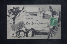INDOCHINE - Affranchissement De Saïgon Sur Carte Postale De Cap St Jacques Pour Un Soldat à Tai Ninh En 1907 - L 151016 - Covers & Documents